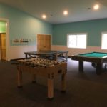 Rec Room ping pong, foosball, pool tables