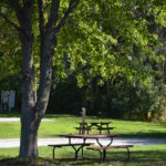 RV Park picnic tables